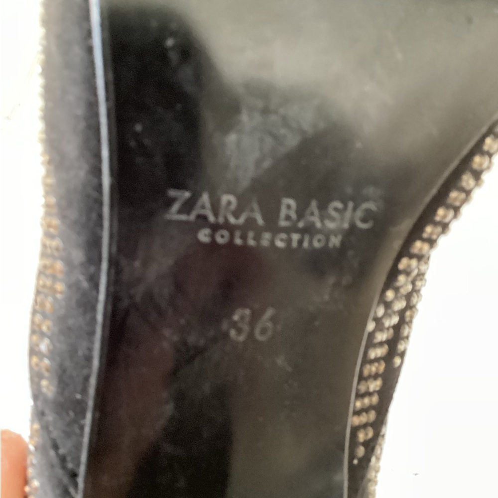 Zara Basic Collection Rhinestone Mini Heels - image 3